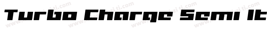 Turbo Charge Semi Italic字体转换